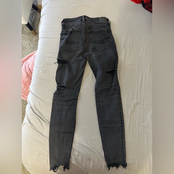 Black American eagle ripped skinny jeans - Picture 2 of 3